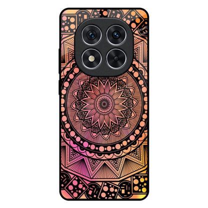 Floral Mandala Redmi Note 14 Pro 5G Glass Back Cover Online