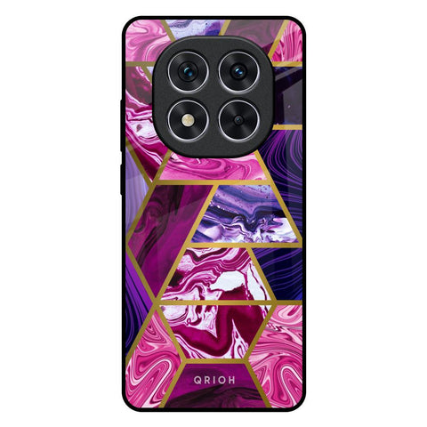 Electroplated Geometric Marble Redmi Note 14 Pro 5G Glass Back Cover Online