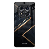 Sleek Golden & Navy Redmi Note 14 Pro 5G Glass Back Cover Online