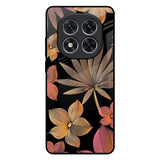 Lines Pattern Flowers Redmi Note 14 Pro 5G Glass Back Cover Online