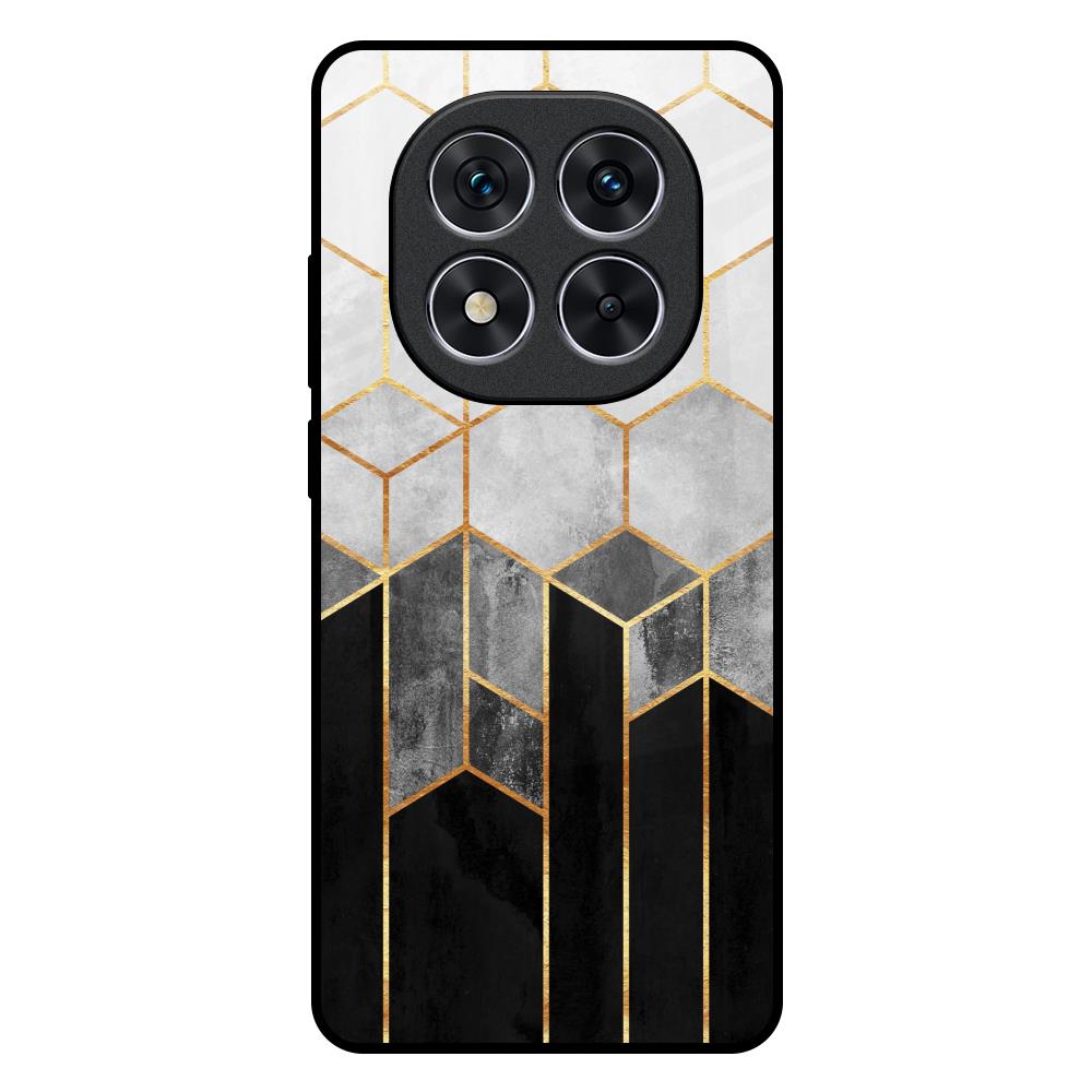 Tricolor Pattern Redmi Note 14 Pro 5G Glass Back Cover Online