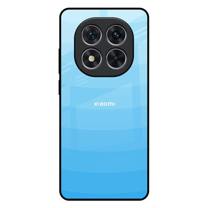 Wavy Blue Pattern Redmi Note 14 Pro 5G Glass Back Cover Online