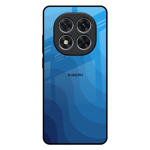 Blue Wave Abstract Redmi Note 14 Pro 5G Glass Back Cover Online