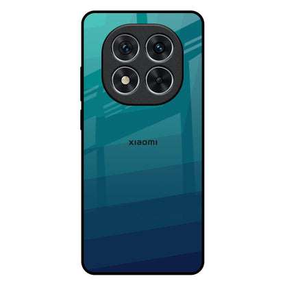 Green Triangle Pattern Redmi Note 14 Pro 5G Glass Back Cover Online