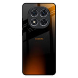 Orange Black Fusion Redmi Note 14 Pro 5G Glass Back Cover Online