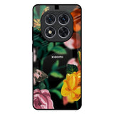 Flowers & Butterfly Redmi Note 14 Pro 5G Glass Back Cover Online