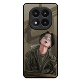 Blind Fold Redmi Note 14 Pro Plus 5G Glass Back Cover Online