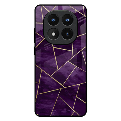 Geometric Purple Redmi Note 14 Pro Plus 5G Glass Back Cover Online