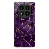 Geometric Purple Redmi Note 14 Pro Plus 5G Glass Back Cover Online