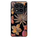 Lines Pattern Flowers Redmi Note 14 Pro Plus 5G Glass Back Cover Online