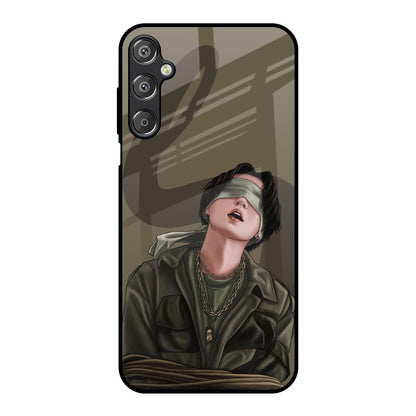 Blind Fold Samsung Galaxy M15 5G Glass Back Cover Online