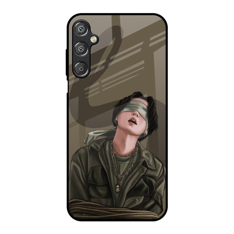 Blind Fold Samsung Galaxy M15 5G Glass Back Cover Online