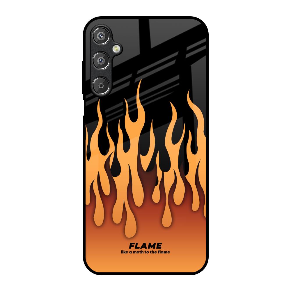 Fire Flame Samsung Galaxy M15 5G Glass Back Cover Online