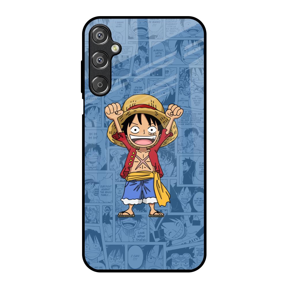 Chubby Anime Samsung Galaxy M15 5G Glass Back Cover Online