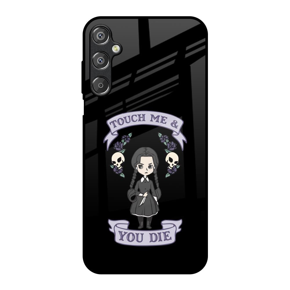 Touch Me & You Die Samsung Galaxy M15 5G Glass Back Cover Online