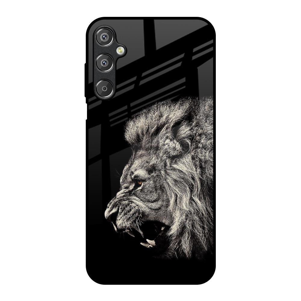 Brave Lion Samsung Galaxy M15 5G Glass Back Cover Online
