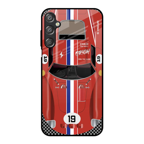 Racing Vintage Samsung Galaxy M15 5G Glass Back Cover Online