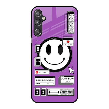 Code with Smile Samsung Galaxy M15 5G Glass Back Cover Online