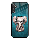 Adorable Baby Elephant Samsung Galaxy M15 5G Glass Back Cover Online