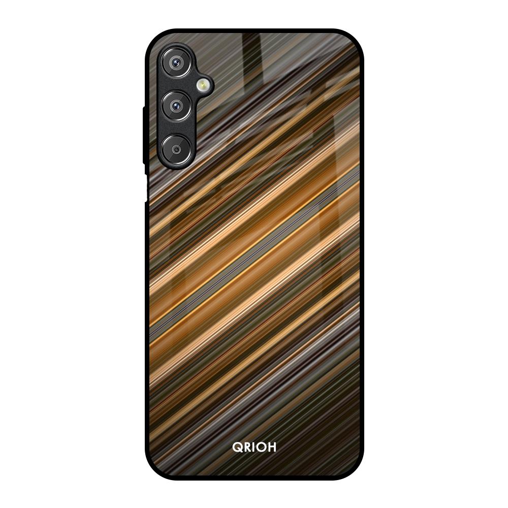 Diagonal Slash Pattern Samsung Galaxy M15 5G Glass Back Cover Online