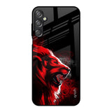 Red Angry Lion Samsung Galaxy M15 5G Glass Back Cover Online