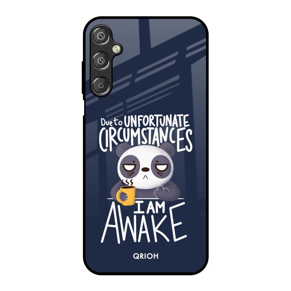 Struggling Panda Samsung Galaxy M15 5G Glass Back Cover Online