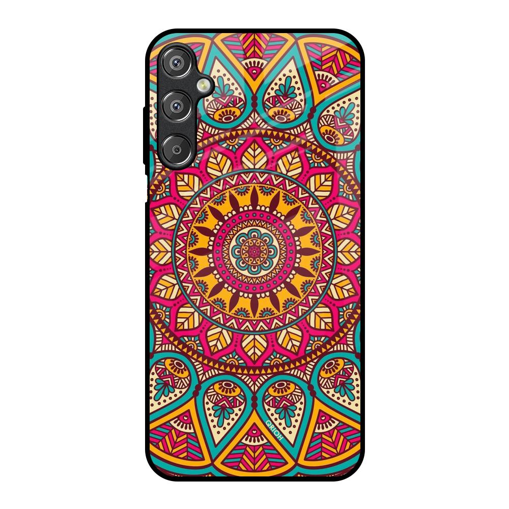 Elegant Mandala Samsung Galaxy M15 5G Glass Back Cover Online