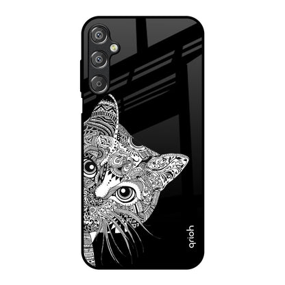 Kitten Mandala Samsung Galaxy M15 5G Glass Back Cover Online