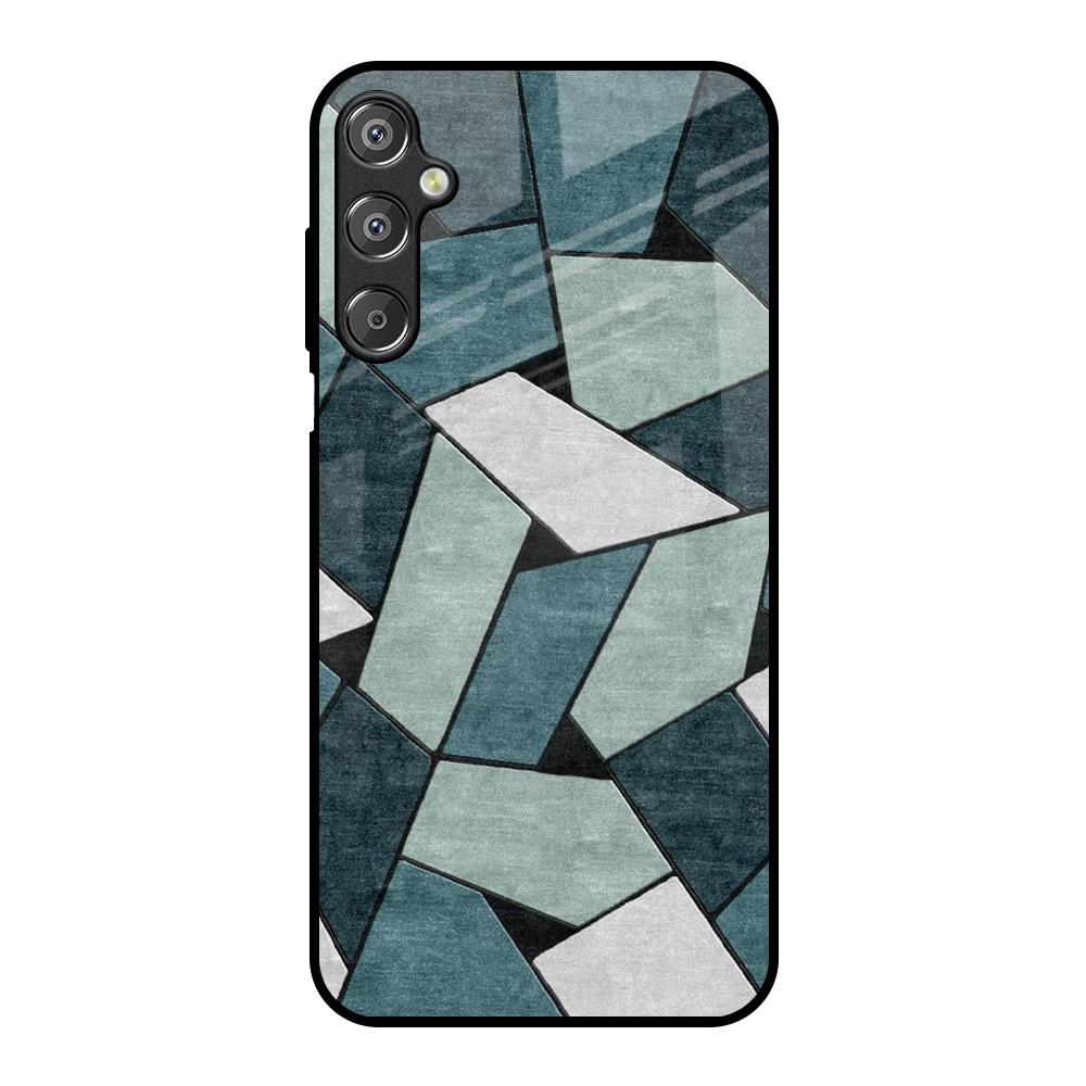 Abstact Tiles Samsung Galaxy M15 5G Glass Back Cover Online