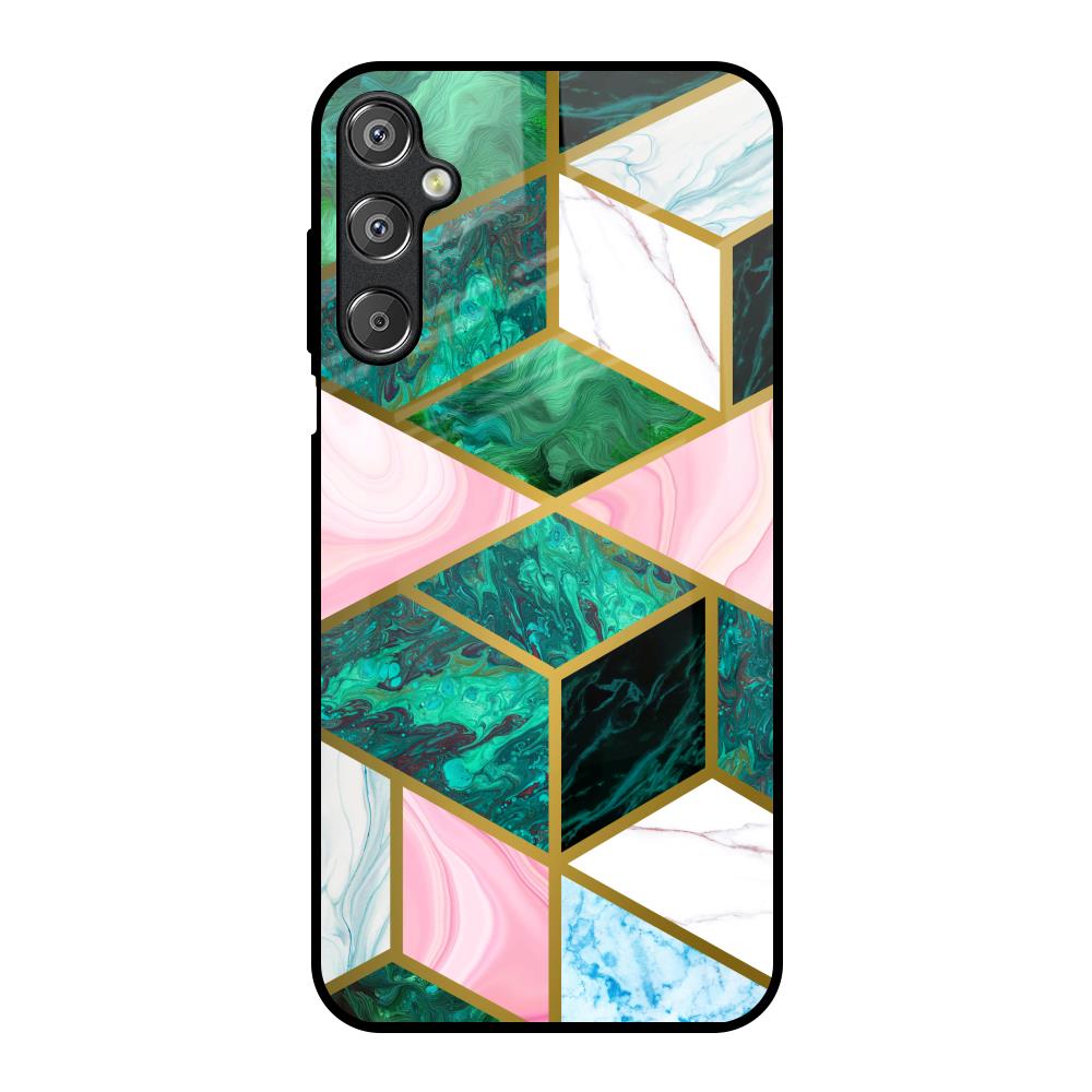 Seamless Green Marble Samsung Galaxy M15 5G Glass Back Cover Online