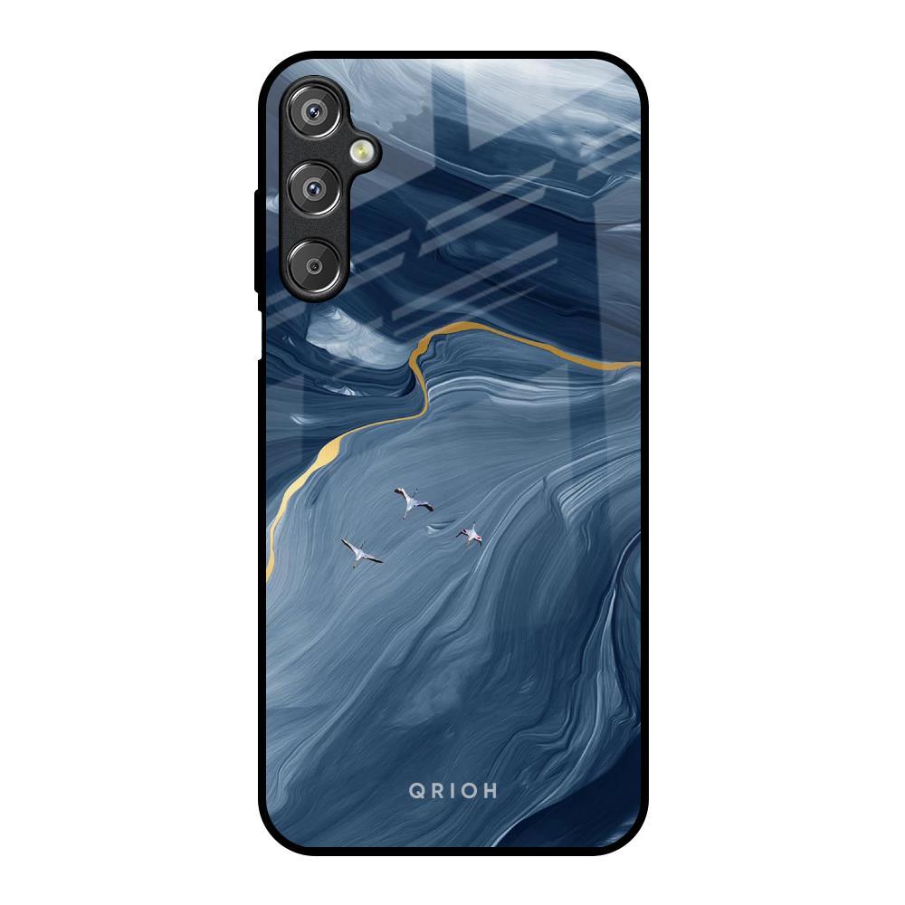 Deep Ocean Marble Samsung Galaxy M15 5G Glass Back Cover Online