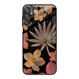 Lines Pattern Flowers Samsung Galaxy M15 5G Glass Back Cover Online
