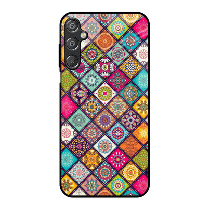 Multicolor Mandala Samsung Galaxy M15 5G Glass Back Cover Online