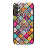 Multicolor Mandala Samsung Galaxy M15 5G Glass Back Cover Online