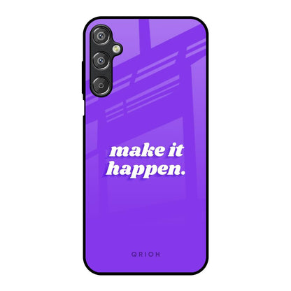 Make it Happen Samsung Galaxy M15 5G Glass Back Cover Online