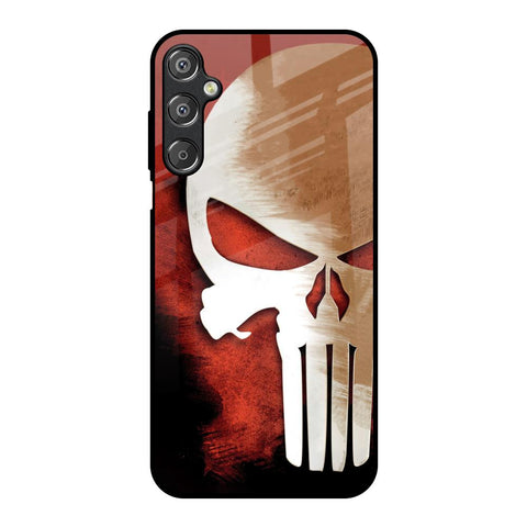 Red Skull Samsung Galaxy M15 5G Glass Back Cover Online