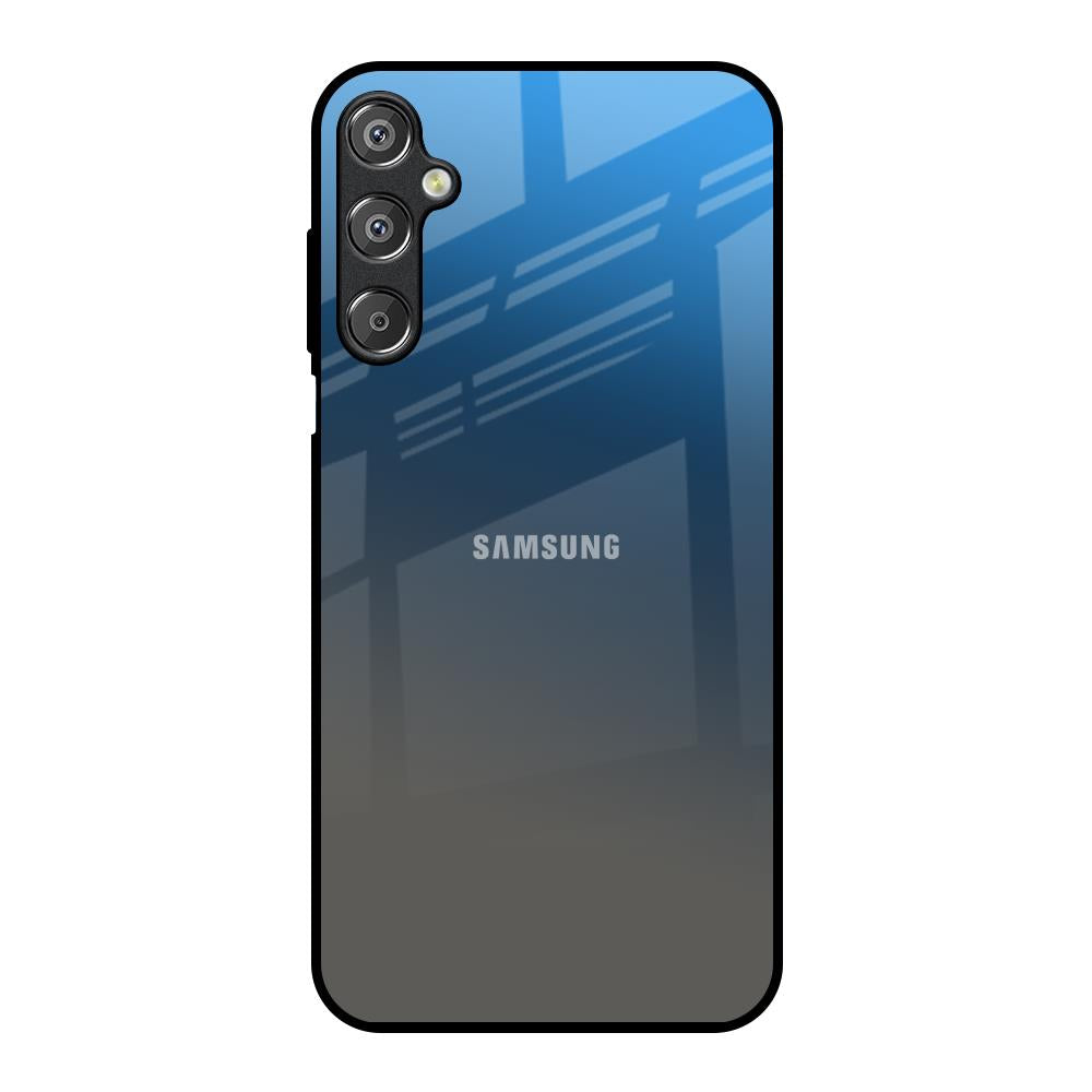 Blue Grey Ombre Samsung Galaxy M15 5G Glass Back Cover Online