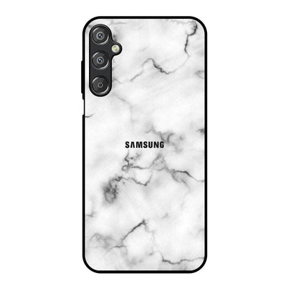 Satin White Marble Samsung Galaxy M15 5G Glass Back Cover Online