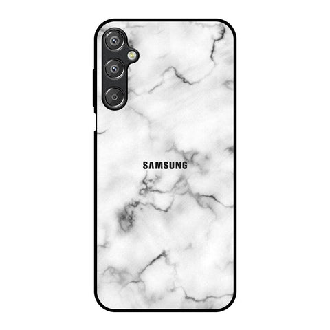 Satin White Marble Samsung Galaxy M15 5G Glass Back Cover Online