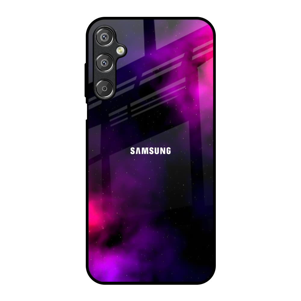 Pink Galaxy Samsung Galaxy M15 5G Glass Back Cover Online
