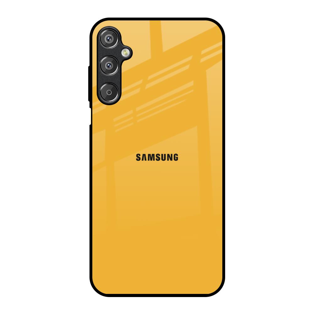 Fluorescent Yellow Samsung Galaxy M15 5G Glass Back Cover Online