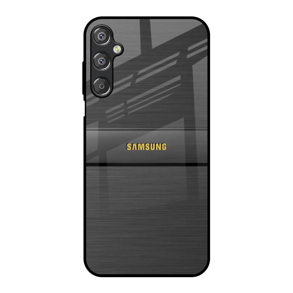 Grey Metallic Glass Samsung Galaxy M15 5G Glass Back Cover Online