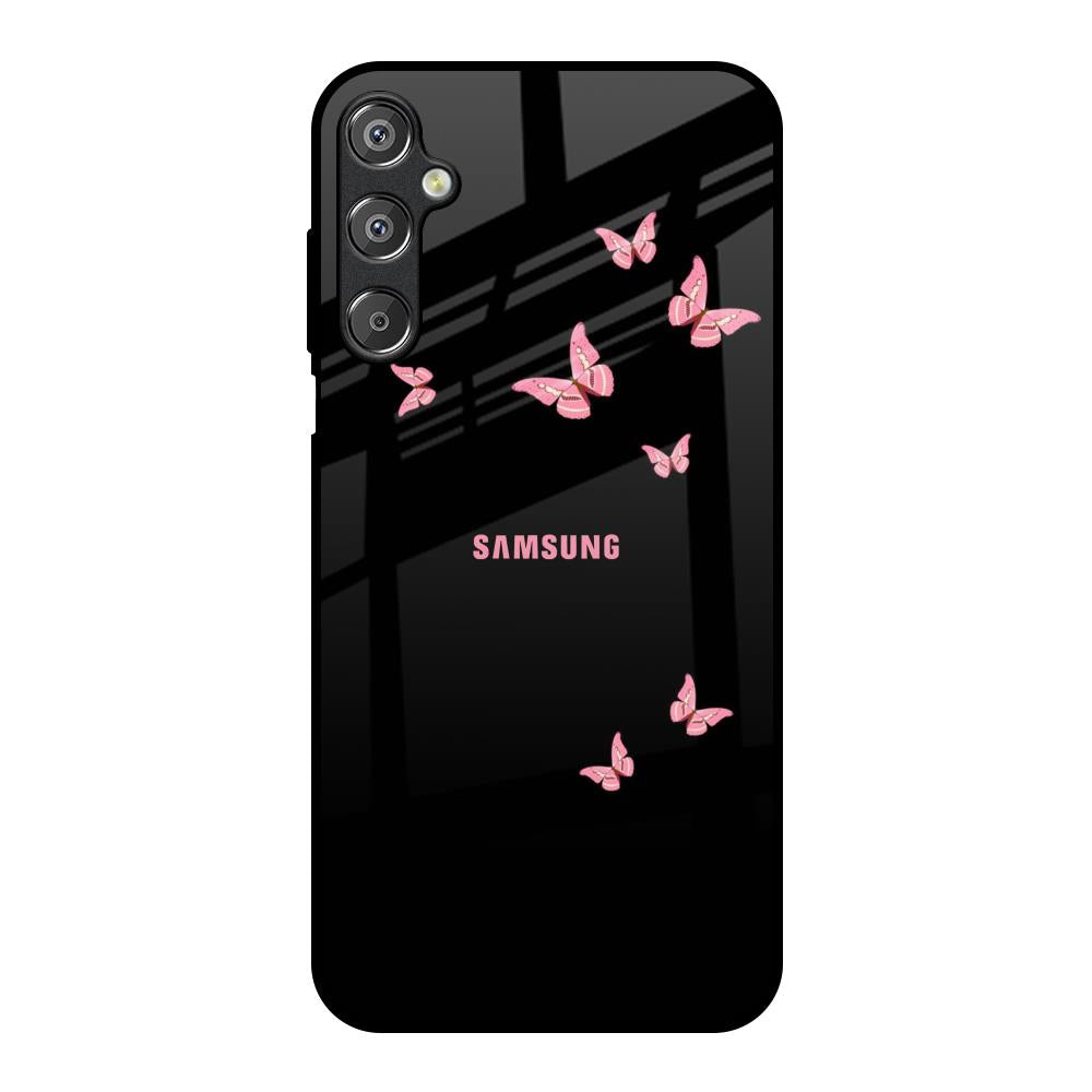 Fly Butterfly Samsung Galaxy M15 5G Glass Back Cover Online