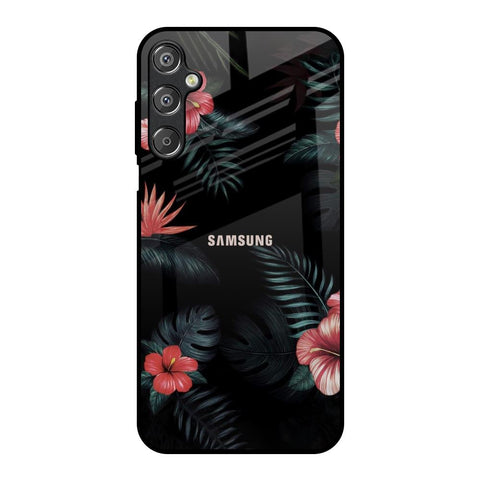 Tropical Art Flower Samsung Galaxy M15 5G Glass Back Cover Online