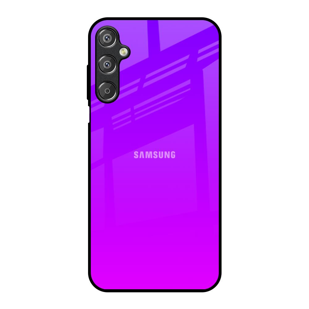 Purple Pink Samsung Galaxy M15 5G Glass Back Cover Online