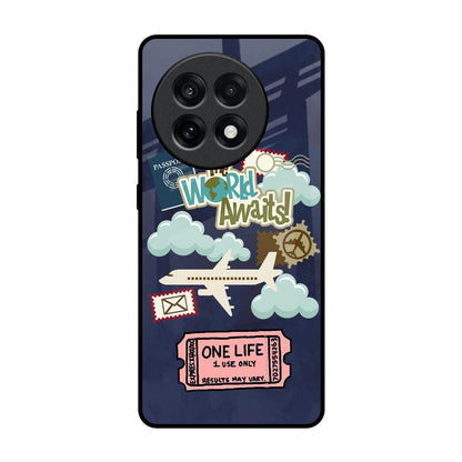 Tour The World OnePlus 13R 5G Glass Back Cover Online