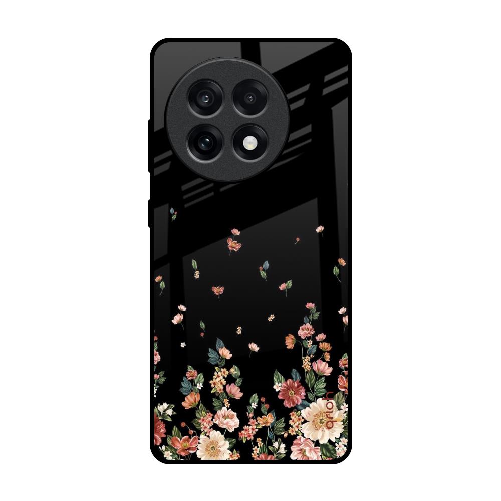 Floating Floral Print OnePlus 13R 5G Glass Back Cover Online