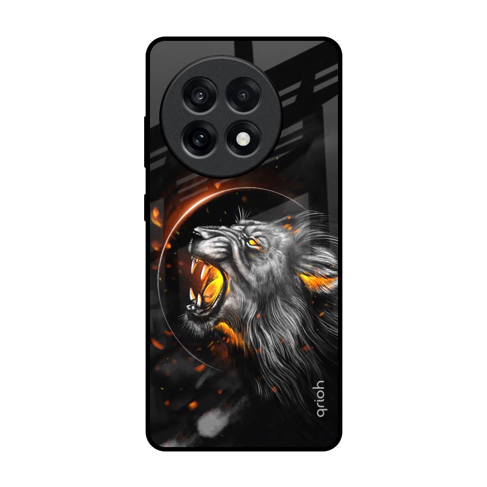 Aggressive Lion OnePlus 13R 5G Glass Back Cover Online