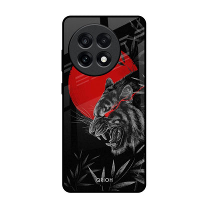 Red Moon Tiger OnePlus 13R 5G Glass Back Cover Online