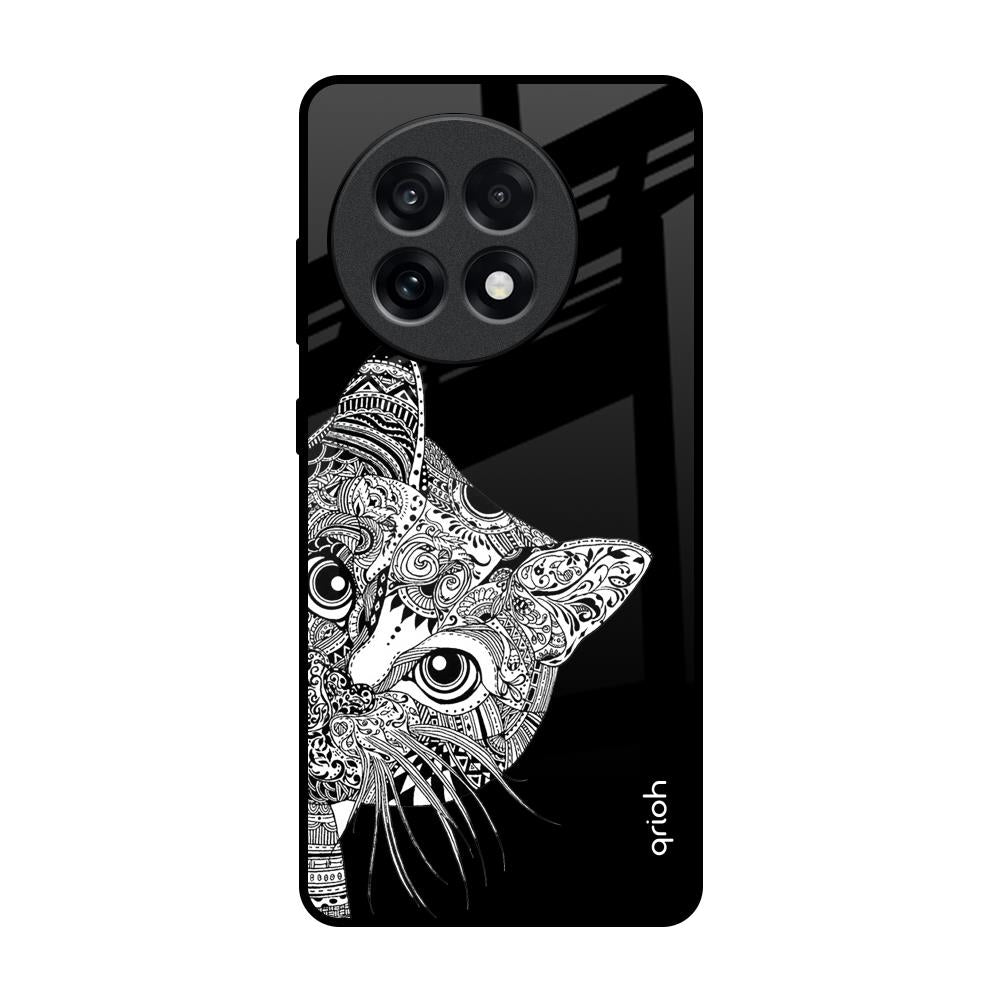 Kitten Mandala OnePlus 13R 5G Glass Back Cover Online